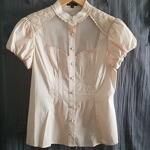 Cotton Corset-like Blouse